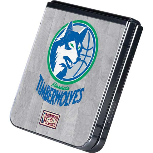 NBA Minnesota Timberwolves Hardwood Classics Galaxy Z Flip5 5G Skin