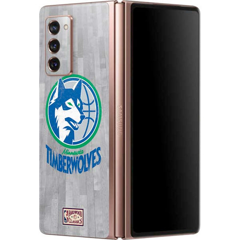 NBA Minnesota Timberwolves Hardwood Classics Galaxy Z Fold2 5G Skin