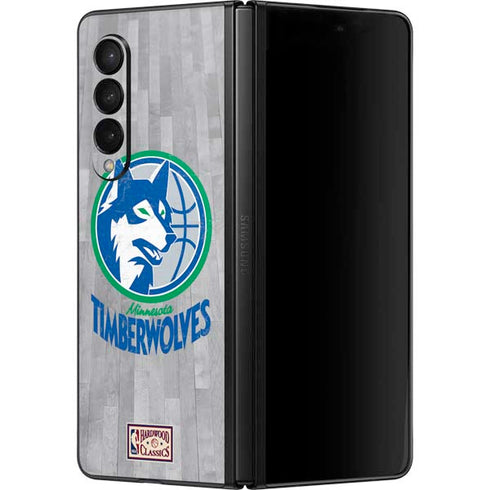 NBA Minnesota Timberwolves Hardwood Classics Galaxy Z Fold3 5G Skin