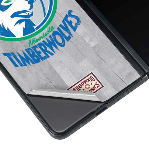 NBA Minnesota Timberwolves Hardwood Classics Galaxy Z Fold4 5G Skin