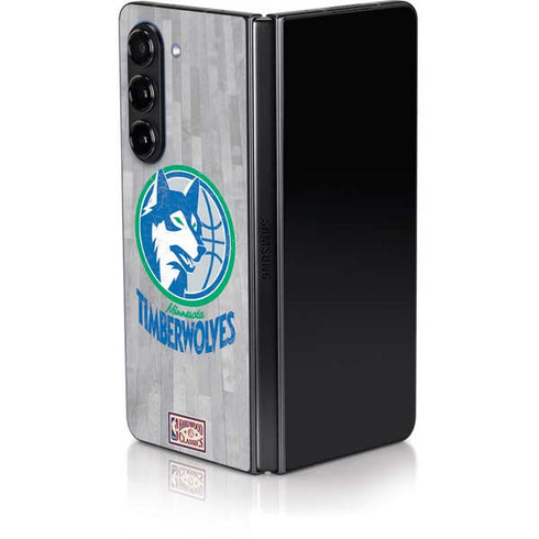 NBA Minnesota Timberwolves Hardwood Classics Galaxy Z Fold5 5G Skin