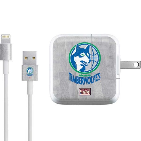 NBA Minnesota Timberwolves Hardwood Classics iPad Charger (10W USB) Skin