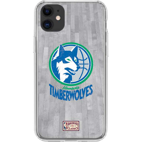NBA Minnesota Timberwolves Hardwood Classics iPhone 11 Clear Case