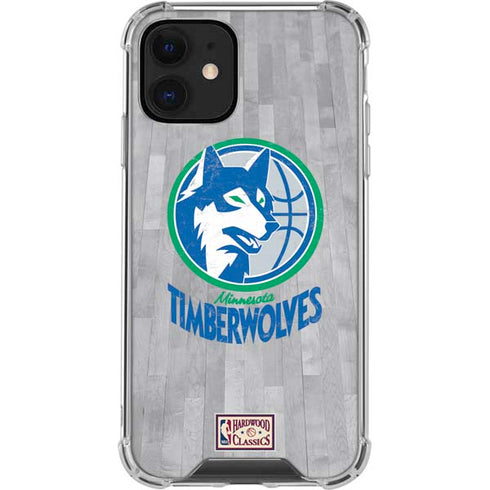 NBA Minnesota Timberwolves Hardwood Classics iPhone 12 Clear Case