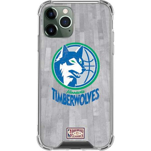 NBA Minnesota Timberwolves Hardwood Classics iPhone 12 Pro Clear Case