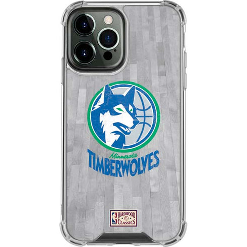 NBA Minnesota Timberwolves Hardwood Classics iPhone 13 Pro Max Clear Case