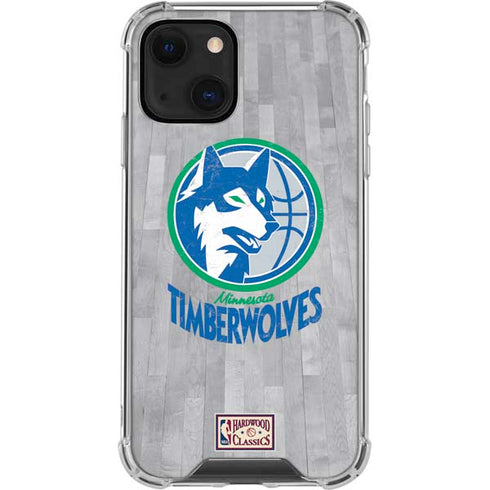 NBA Minnesota Timberwolves Hardwood Classics iPhone 14 Clear Case