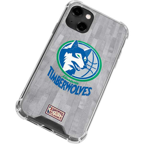 NBA Minnesota Timberwolves Hardwood Classics iPhone 14 Clear Case
