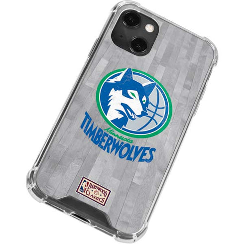 NBA Minnesota Timberwolves Hardwood Classics iPhone 14 Plus Clear Case