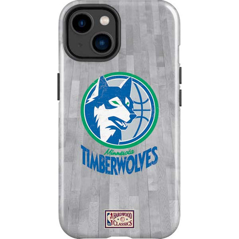 NBA Minnesota Timberwolves Hardwood Classics iPhone 15 Plus Impact Case