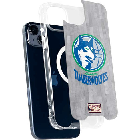NBA Minnesota Timberwolves Hardwood Classics iPhone 15 Plus MagSafe Case