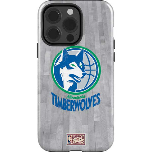 NBA Minnesota Timberwolves Hardwood Classics iPhone 15 Pro Impact Case