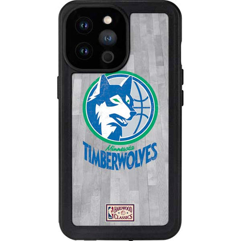 NBA Minnesota Timberwolves Hardwood Classics iPhone 14 Pro Max Waterproof Case