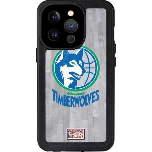 NBA Minnesota Timberwolves Hardwood Classics iPhone 14 Pro Waterproof Case
