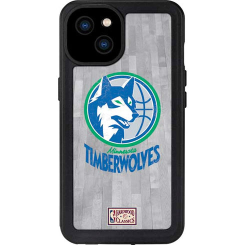 NBA Minnesota Timberwolves Hardwood Classics iPhone 15 Plus Waterproof Case