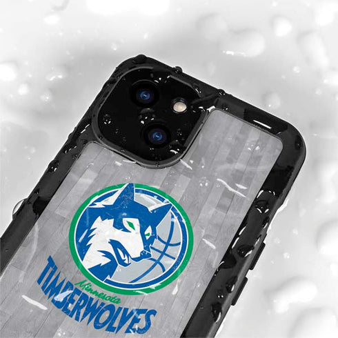 NBA Minnesota Timberwolves Hardwood Classics iPhone 15 Plus Waterproof Case