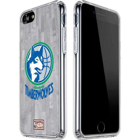 NBA Minnesota Timberwolves Hardwood Classics iPhone SE (2nd & 3rd Gen) Clear Case