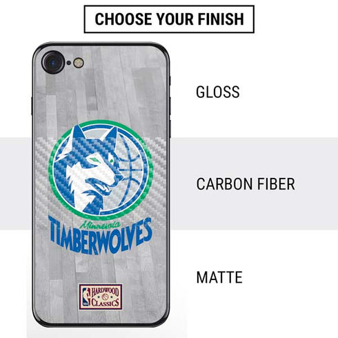 NBA Minnesota Timberwolves Hardwood Classics iPhone SE (2nd & 3rd Gen) Skin
