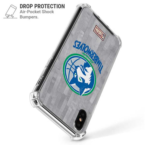 NBA Minnesota Timberwolves Hardwood Classics iPhone XS Max Clear Case