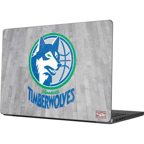 NBA Minnesota Timberwolves Hardwood Classics MacBook Pro 14in (2021-24) Skin
