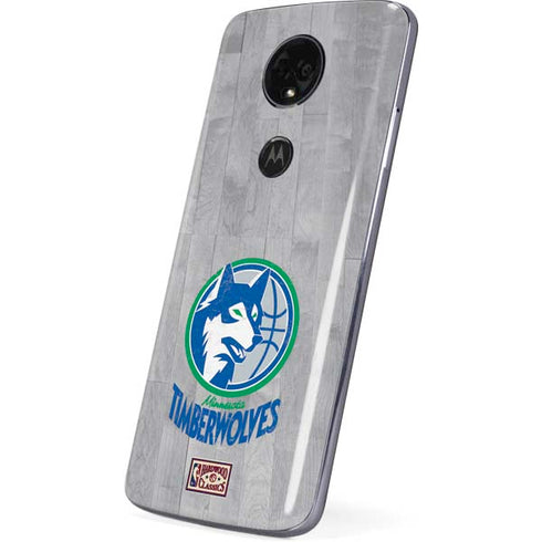NBA Minnesota Timberwolves Hardwood Classics Moto E5 Plus Skin