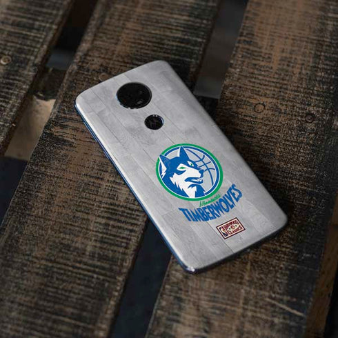 NBA Minnesota Timberwolves Hardwood Classics Moto E5 Plus Skin