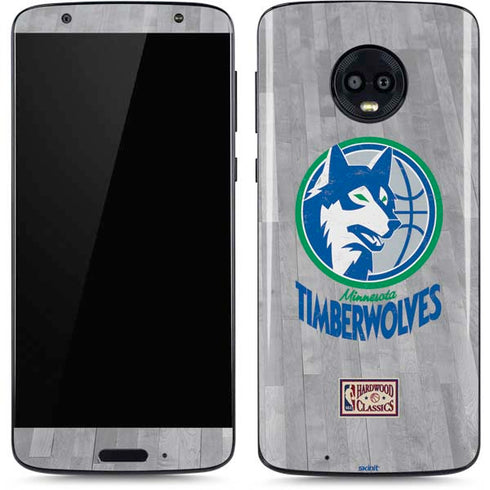NBA Minnesota Timberwolves Hardwood Classics Moto G6 Skin