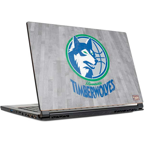 NBA Minnesota Timberwolves Hardwood Classics MSI GS65 Stealth Laptop Skin