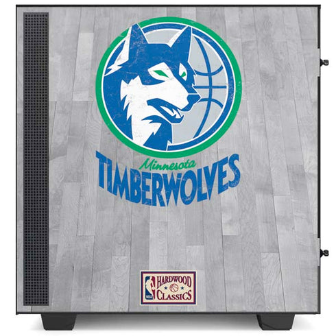 NBA Minnesota Timberwolves Hardwood Classics NZXT H510 Compact ATX Mid-Tower Case Skin