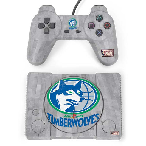 NBA Minnesota Timberwolves Hardwood Classics PlayStation Classic Bundle Skin