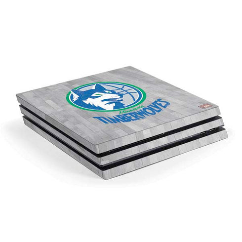 NBA Minnesota Timberwolves Hardwood Classics PS4 Pro Console Skin