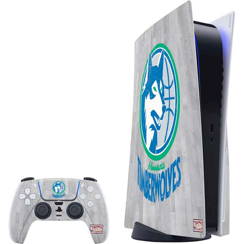 NBA Minnesota Timberwolves Hardwood Classics PS5 Bundle Skin