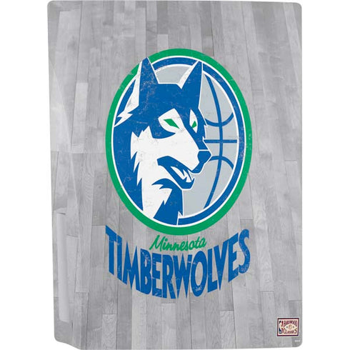 NBA Minnesota Timberwolves Hardwood Classics PS5 Console Skin