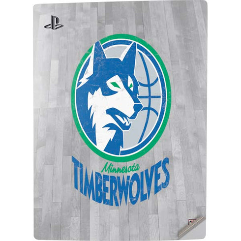 NBA Minnesota Timberwolves Hardwood Classics PS5 Digital Edition Console Skin