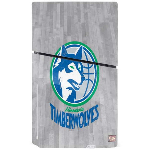 NBA Minnesota Timberwolves Hardwood Classics PS5 Slim Disk Bundle Skin