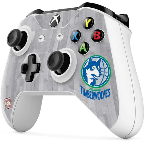 NBA Minnesota Timberwolves Hardwood Classics Xbox One S Controller Skin