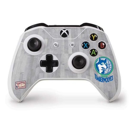 NBA Minnesota Timberwolves Hardwood Classics Xbox One S Controller Skin