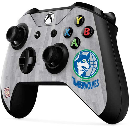 NBA Minnesota Timberwolves Hardwood Classics Xbox One X Controller Skin