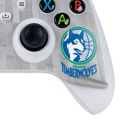 NBA Minnesota Timberwolves Hardwood Classics Xbox Series S Controller Skin