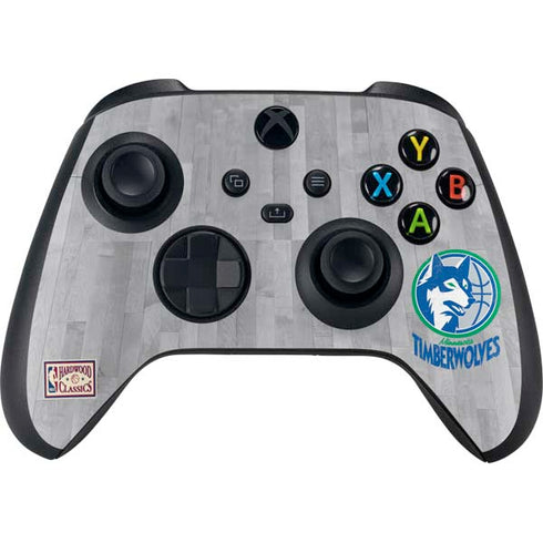 NBA Minnesota Timberwolves Hardwood Classics Xbox Series X Controller Skin