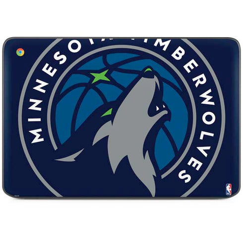 NBA Minnesota Timberwolves Large Logo HP Chromebook Skin