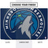 NBA Minnesota Timberwolves Large Logo Dell Vostro Skin