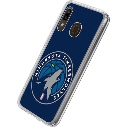 NBA Minnesota Timberwolves Large Logo Galaxy A20 Clear Case