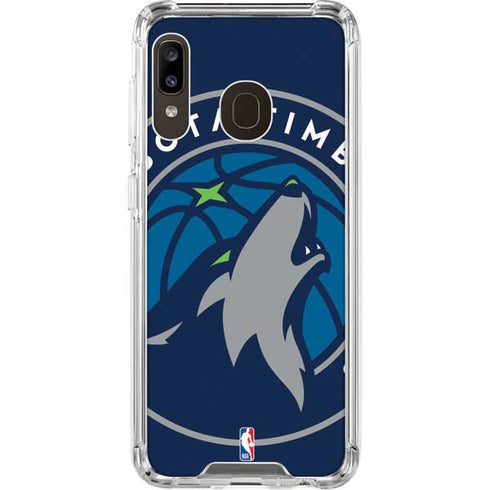 NBA Minnesota Timberwolves Large Logo Galaxy A30 Clear Case
