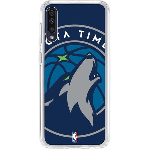 NBA Minnesota Timberwolves Large Logo Galaxy A50 Clear Case