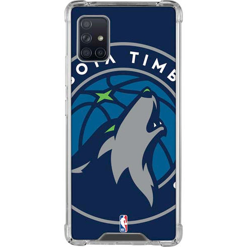 NBA Minnesota Timberwolves Large Logo Galaxy A51 5G Clear Case