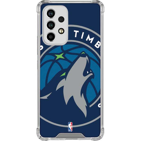 NBA Minnesota Timberwolves Large Logo Galaxy A53 5G Clear Case