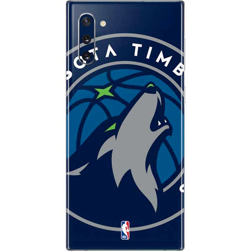 NBA Minnesota Timberwolves Large Logo Galaxy Note 10 Skin