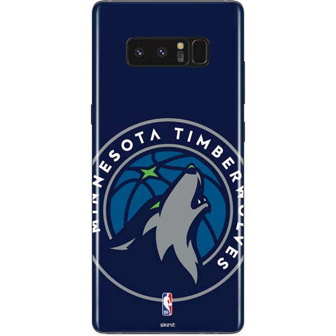 NBA Minnesota Timberwolves Large Logo Galaxy Note 8 Skin