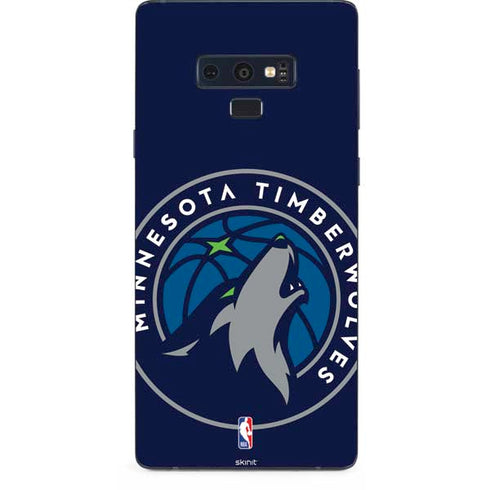 NBA Minnesota Timberwolves Large Logo Galaxy Note 9 Skin
